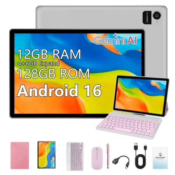 Tablet crelander w30 10,1” android 16 12gb ram 128gb klawiatura mysz etui