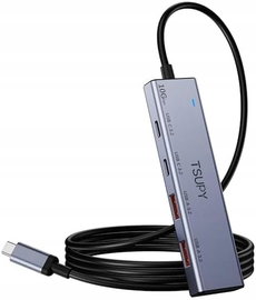 Hub USB TSUPY Hub USB C TSUPY 10 Gb/s, 4 porty, rozdzielacz UBS,