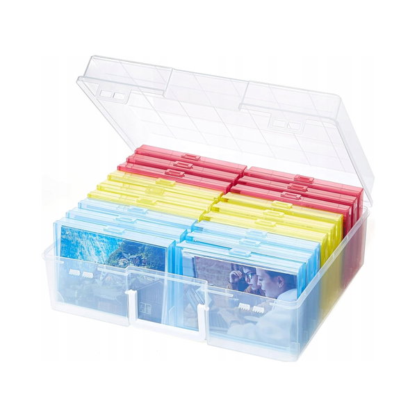 Lifewit Organizer/pojemnik na 1800 zdjęc 10x15 cm z klamrami i uchwytem