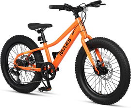 Glerc rower górski 20 cali pomarańczowy, grube opony, rower dziecięcy