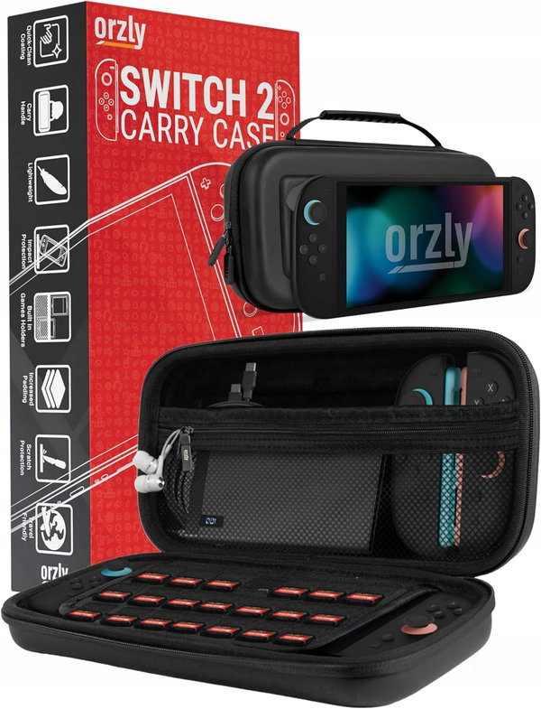 ETUI DO KONSOLI NINTENDO SWITCH2 2025 OCHRONA EKRANU OBUDOWA FUTERAŁ ORZLY