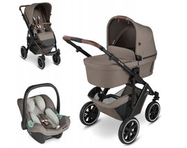 PREMIUM Wózek ABC DESIGN SALSA 4 AIO NATURE 3w1, gondola,fotelik, spacerowy