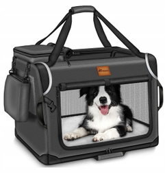 TRANSPORTER TORBA PODRÓŻNA DLA ZWIERZĄT ROZMIAR m 61 x 42 x 42 CM ANTRACYT