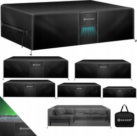 KESSER POKROWIEC OGRODOWY 250X250X90 CM CZARNY, TORBA