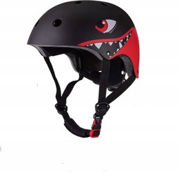 Kask dziecięcy na holajnogę, rower rekin S (51-54 cm) regulowany