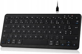 QULOSE BEZPRZEWODOWA KLAWIATURA AZERTY BLUETOOTH USB-C NIEMIECKA wersja