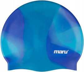 Maru Multi Silikonowy Czepek Pływacki - Niebieski