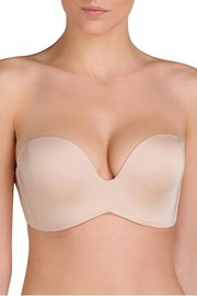 Wonderbra biustonosz bardotka, balkonetka beżowy rozmiar 80C