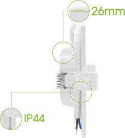 Reflektor zabudowy led 6W 360lm 9szt, oczka LED do zabudowy