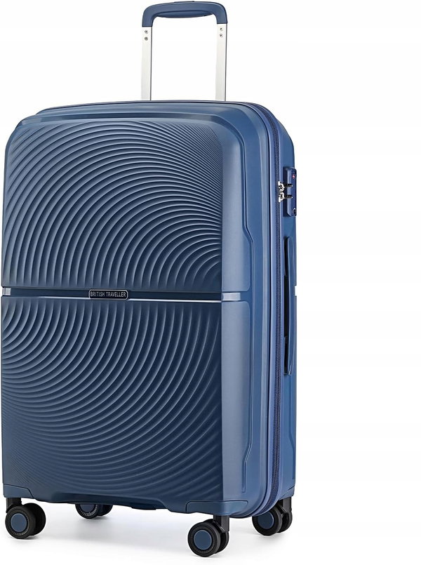 British Traveller Walizka twarda duża ABS 106L, 28" 49,5x31,5x76 cm GRANAT