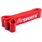CZERWONA GUMA TRENINGOWA OPOROWA TAŚMA FITNESS 208x4,5 cm, ok. 22,5- 56 kg
