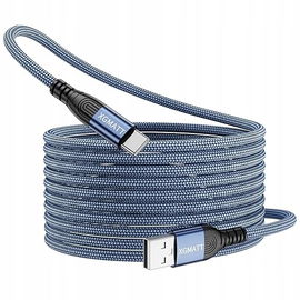 Kabel do ładowania USB C, 10 m, do szybkiego ładowania 3,1 A USB Anf typu C