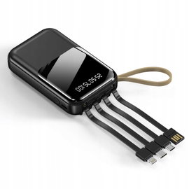 Power Bank Przenośna ładowarka z wyświetlaczem 10000mAh Type-C Micro USB