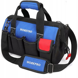 Duża Torba zamknięta na narzędzia WORKPRO 46 cm x 20 cm z paskiem robocza