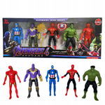 avengers zestaw figurki 5 figurek ameryka spiderman batman hulk iron 2155