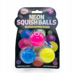 gniotek antystresowy 3szt neon squish balls glow świecące w ciemności piłki