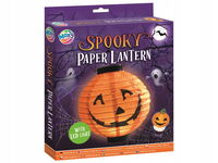 lampion dynia na halloween lampa papierowa kula z dynią 30cm led