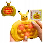 konsola pop it pikachu pokemon gra elektroniczna antystresowa poit żółta