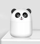 lampka nocna i nawilżacz powietrza 2w1 white panda biała cute