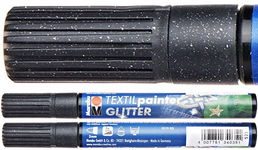 mazak marker flamaster do ubrań tkanin czarny black brokatowy tekstyliów