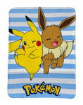 koc kocyk polarowy pokemony pikachu i eevee pokemon 100x140 cm