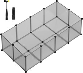 Wybieg z PŁYTAMI PODŁOGOWYMI dla zwierząt SZARY KOJEC KLATA 46x73x143