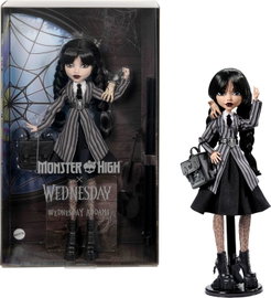 Monster High × Wednesday Addams lalka kolekcjonerska HXJ04, mundurek
