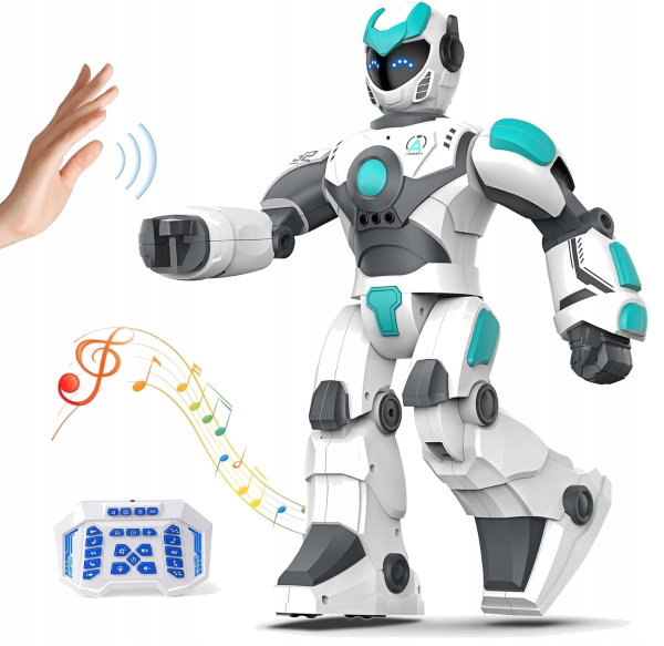 ROBOT ZDALNIE STEROWANY PROGRAMOWALNY 40 CM GESTY GŁOS TANIEC VATOS