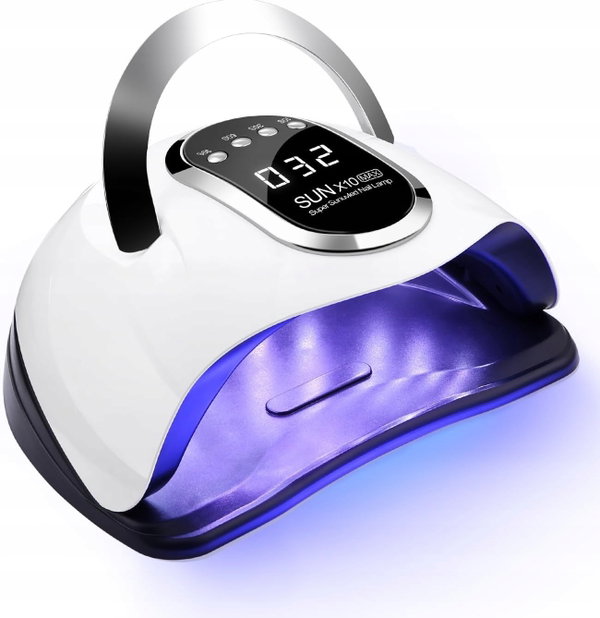 LAMPA UV LED DO PAZNOKCI 220W 60 DIOD, CZUJNIK RUCHU, TIMER, LCD