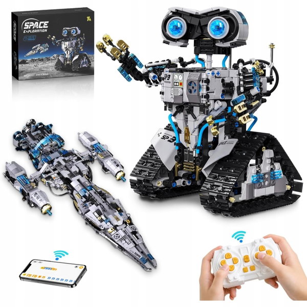 PENGBU RC KLOCKI 2W1 ROBOT I STATEK KOSMICZNY 1468 EL. STEROWANIE APLIKACJĄ