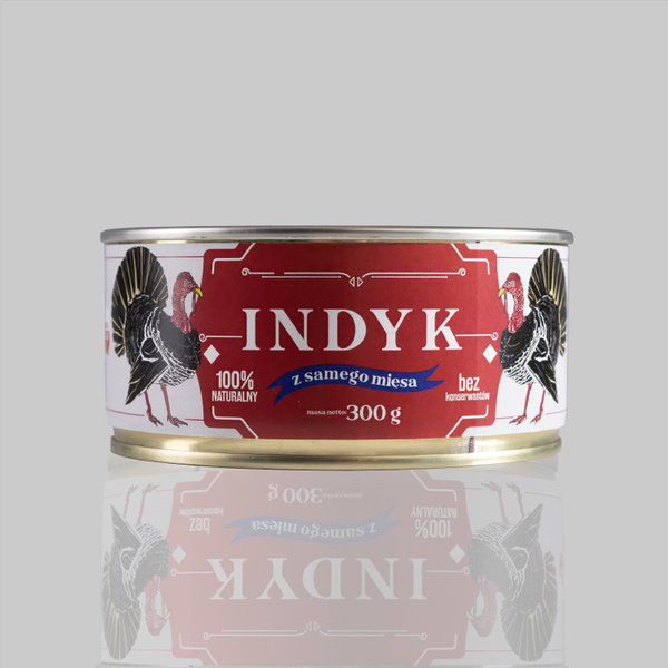 Konserwa INDYK Z SAMEGO MIĘSA 300g - MARLEJ