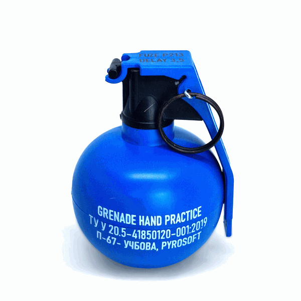 Granat rozpryskowy treningowy PYROSOFT P-67 NATO PRACITAL BLUE
