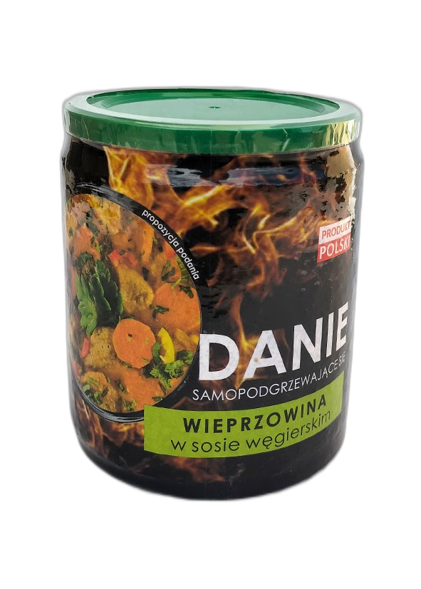 Danie samopodgrzewające REWIS - Wieprzowina w sosie węgierskim 400g