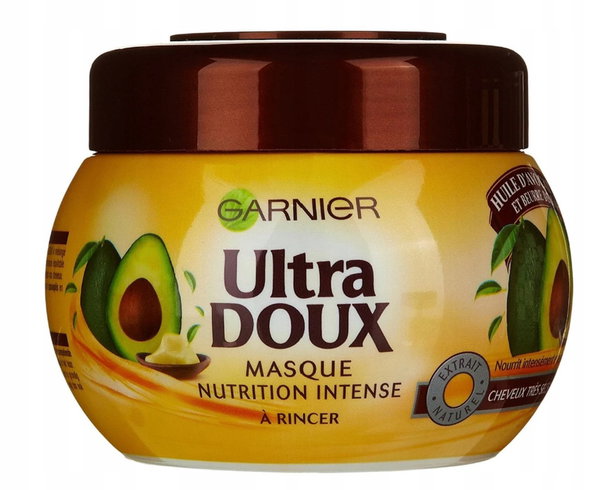 Garnier Ultra DOUX Maska Odżywcza z olejem z awokado i masłem shea 300 ml