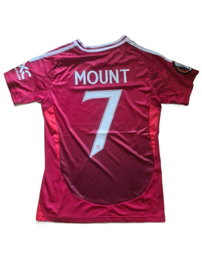 Koszulka domowa Manchester Utd 2024/2025 MOUNT 7 dla kobiet Liga Europy L