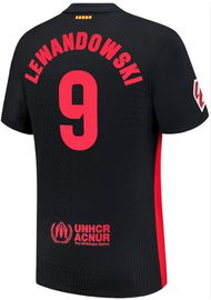 Koszulka wyjazd Nike BARCELONA Lewandowski 9 2024/2025 patch L