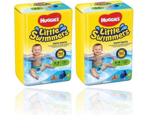 Huggies Pieluszki dzieci basen wody pływania 7-15kg