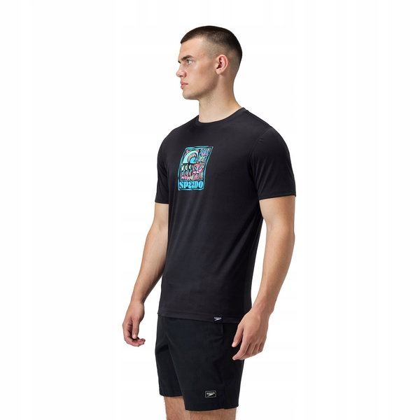 Koszulka T-Shirt męski Speedo S/S Graphic Swim rozmiar M