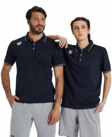 Koszulka polo bawełniana unisex Arena Team Poloshirt Solid Navy R.S