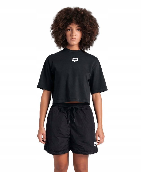 Koszulka T-shirt damski top bawełniany sportowy na trening Arena Crop XS