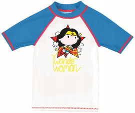 Koszulka dziewczęca ochronna UV pływanie basen plaża Arena Wonder Woman 98