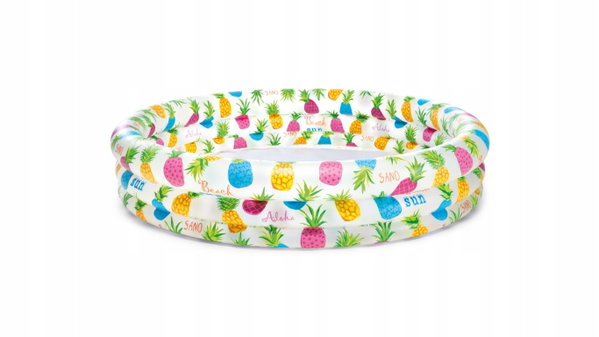 Basen dmuchany dla dzieci ogrodowy okrągły Intex Ananas 132x28 cm