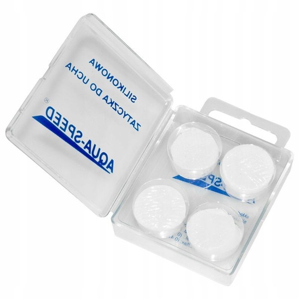 Zatyczki do uszu na basen uniwersalne silikonowe Aqua-Speed 4 szt.