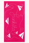 Ręcznik bawełniany na basen plażę Funkita Paper Pink 160x80cm