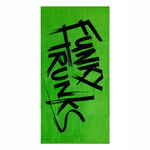 Ręcznik bawełniany na basen plażę Funky Trunks Jacquard Tagged Green 160x80
