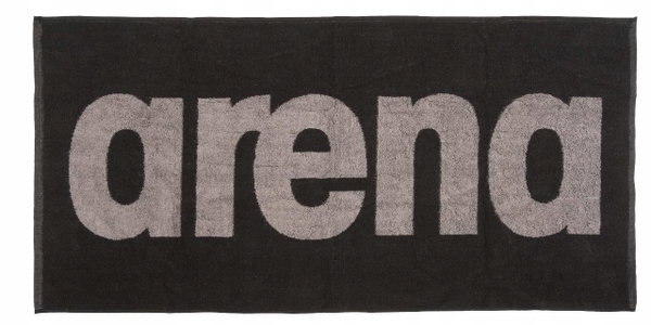Ręcznik bawełniany plażowy na basen Arena Gym Soft Towel Black 100x50cm