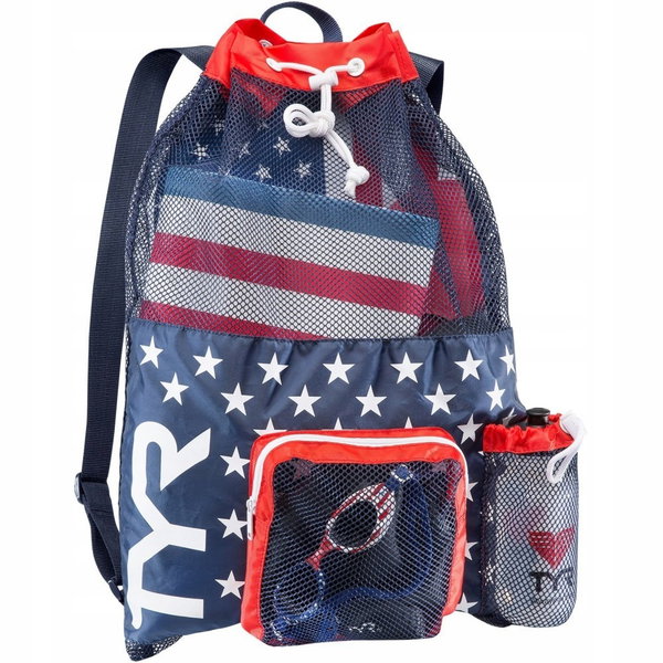 Worek plecak pływacki unisex TYR Alliance Big Mesh Mummy 40l