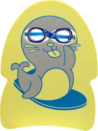 Deska do pływania dla dzieci okularki na basen treningowe Seal Yellow