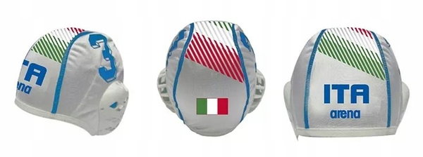 Czepek czapka do pływania do waterpolo piłki wodnej materiałowy Arena Italy