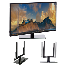 Uchwyt do telewizora 55 cali obrotowy +- 45° szklany wytrzymały TV-STAND L